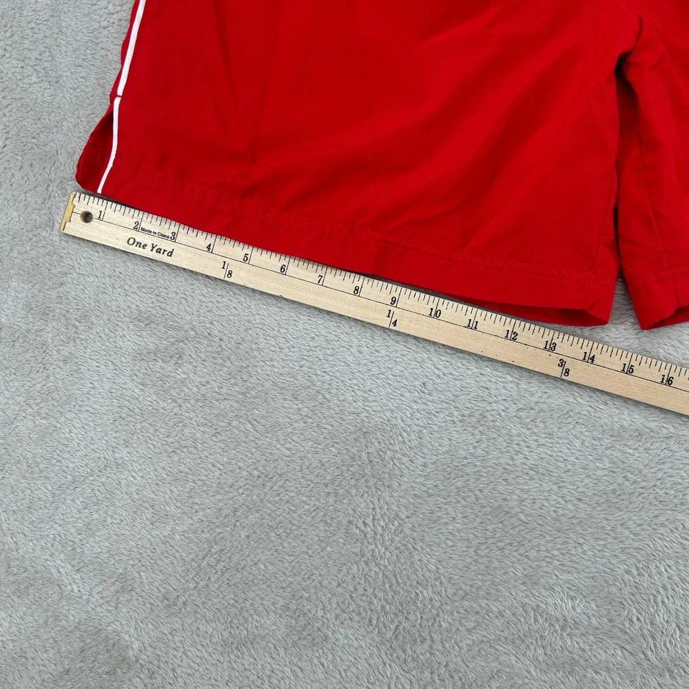 Vintage Y2K Nike Soccer Shorts Mens Large Red Athletic Running Gym Sports
